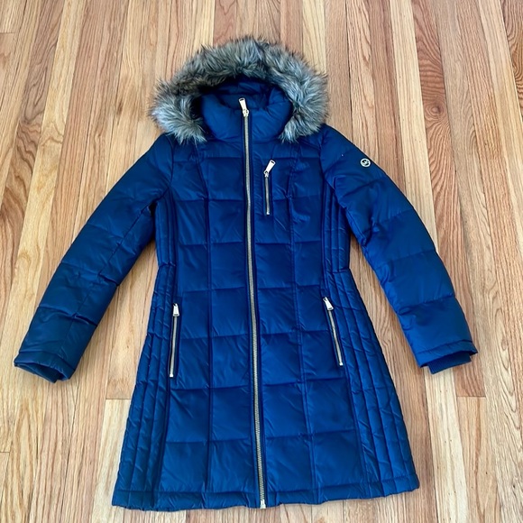 Michael Kors navy long puffer jacket women's
size XS - Picture 2 of 12